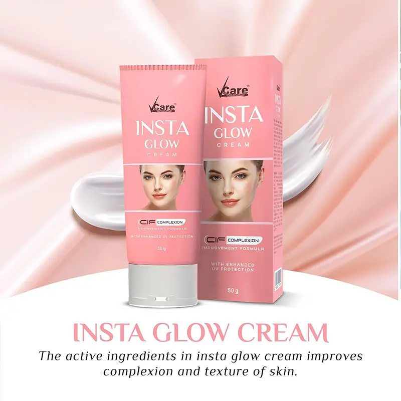 vcare insta glow and sunscreen cream combo